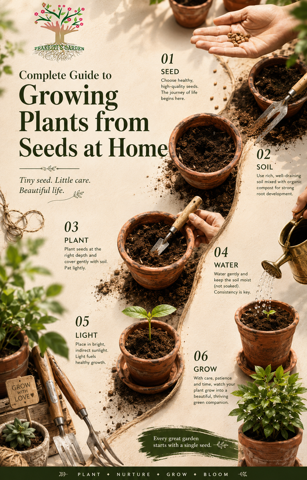Complete Guide to Growing Plants from Seeds at Home (Step-by-Step for Indian Gardeners)