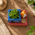 Book Pot – Resin Planter, 4 Inches