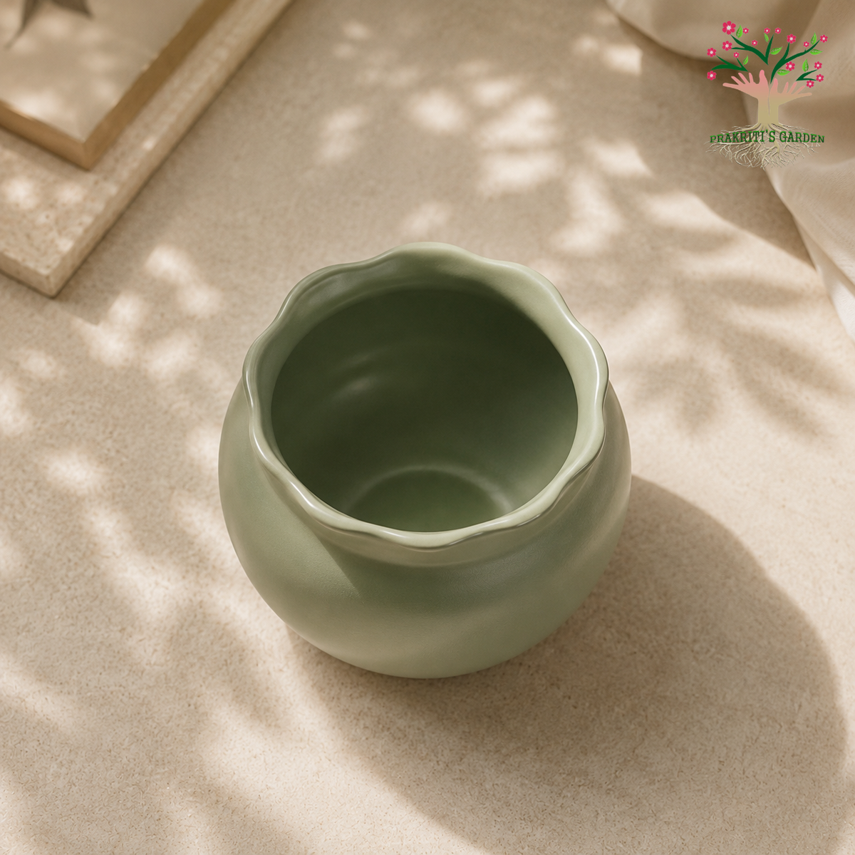 Hand-Thrown Porcelain Planter