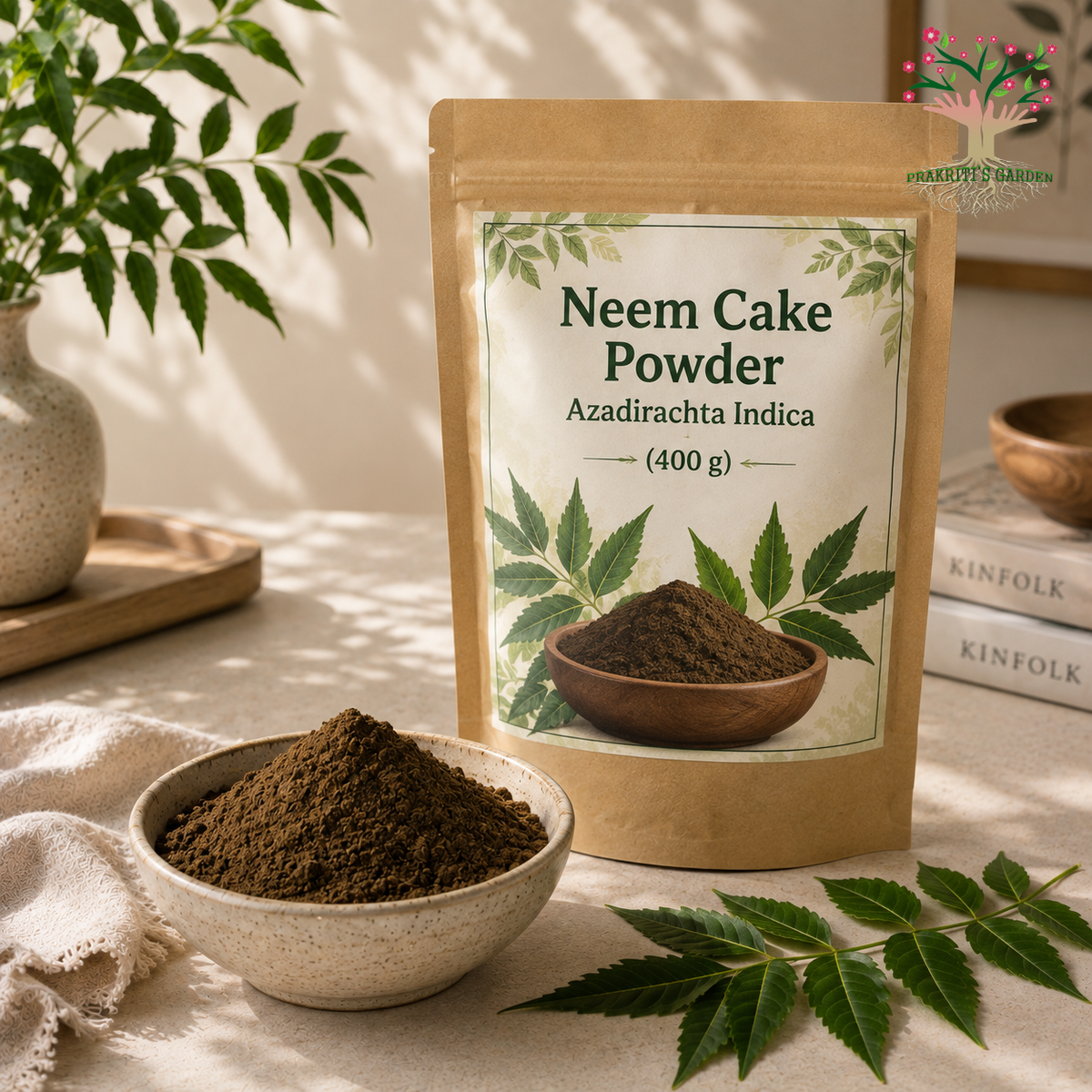 Neem Cake Powder | Azadirachta indica – 400 g