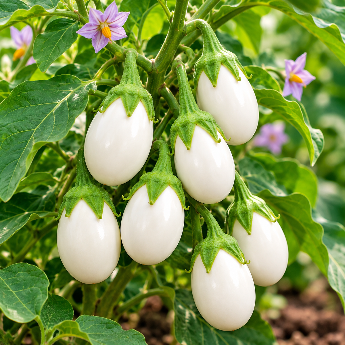 Brinjal White F1 Hybrid Seeds ( 50 Seeds )