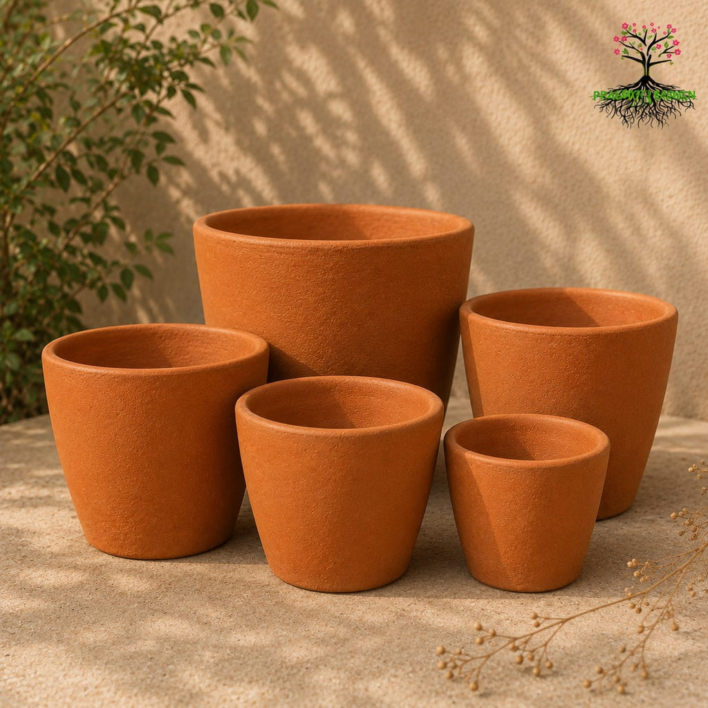 Terracotta Planters Polished ( Set of 5 )