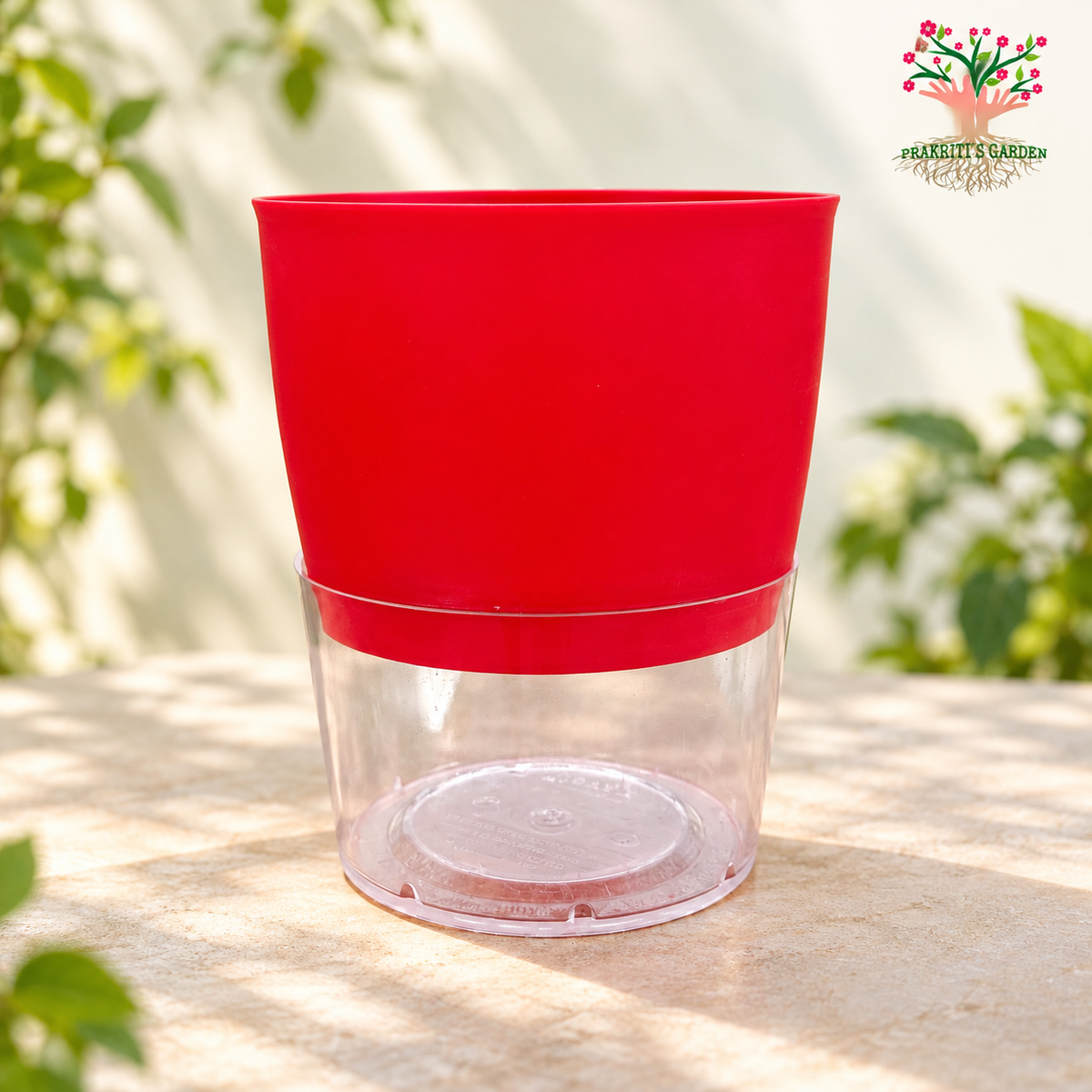 Self-Watering Pot with Transparent Water Reservoir ( Choose Color )