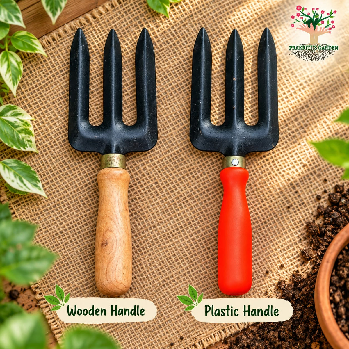 Hand Cultivator – Choose Handle Type