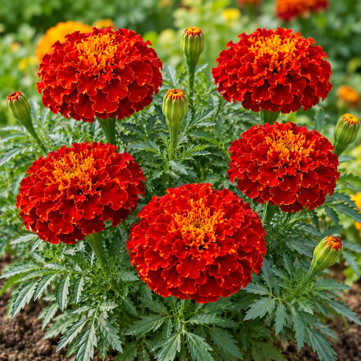 French Marigold Scarlet Red ( 30 Seeds )
