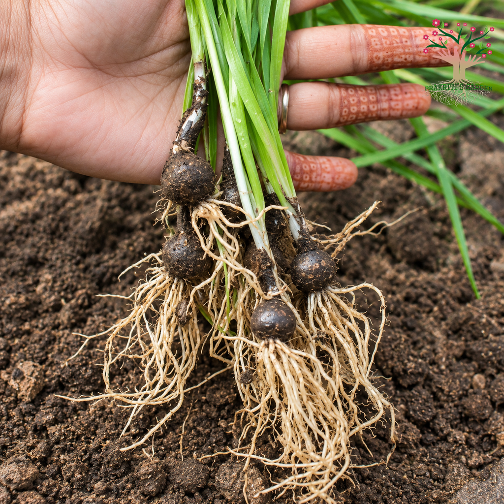 Rain Lily bulbs with roots
