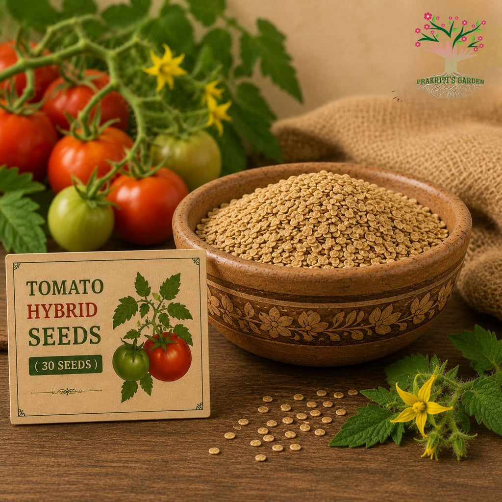 Tomato hybrid seeds in bowl