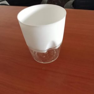 Dual Case Self Watering Pot(White)