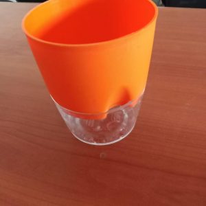 Dual Case Self Watering Pot(Orange)