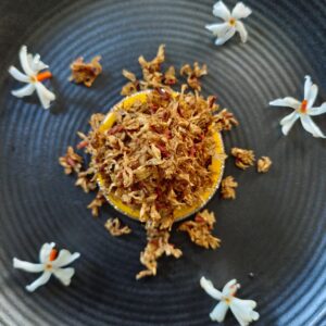 Dry Parijat Flower – Harshringar Phool – Night Jasmine ( 100 Gm )